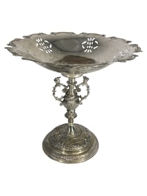 Antique Bronze Silverplated Centerpiece