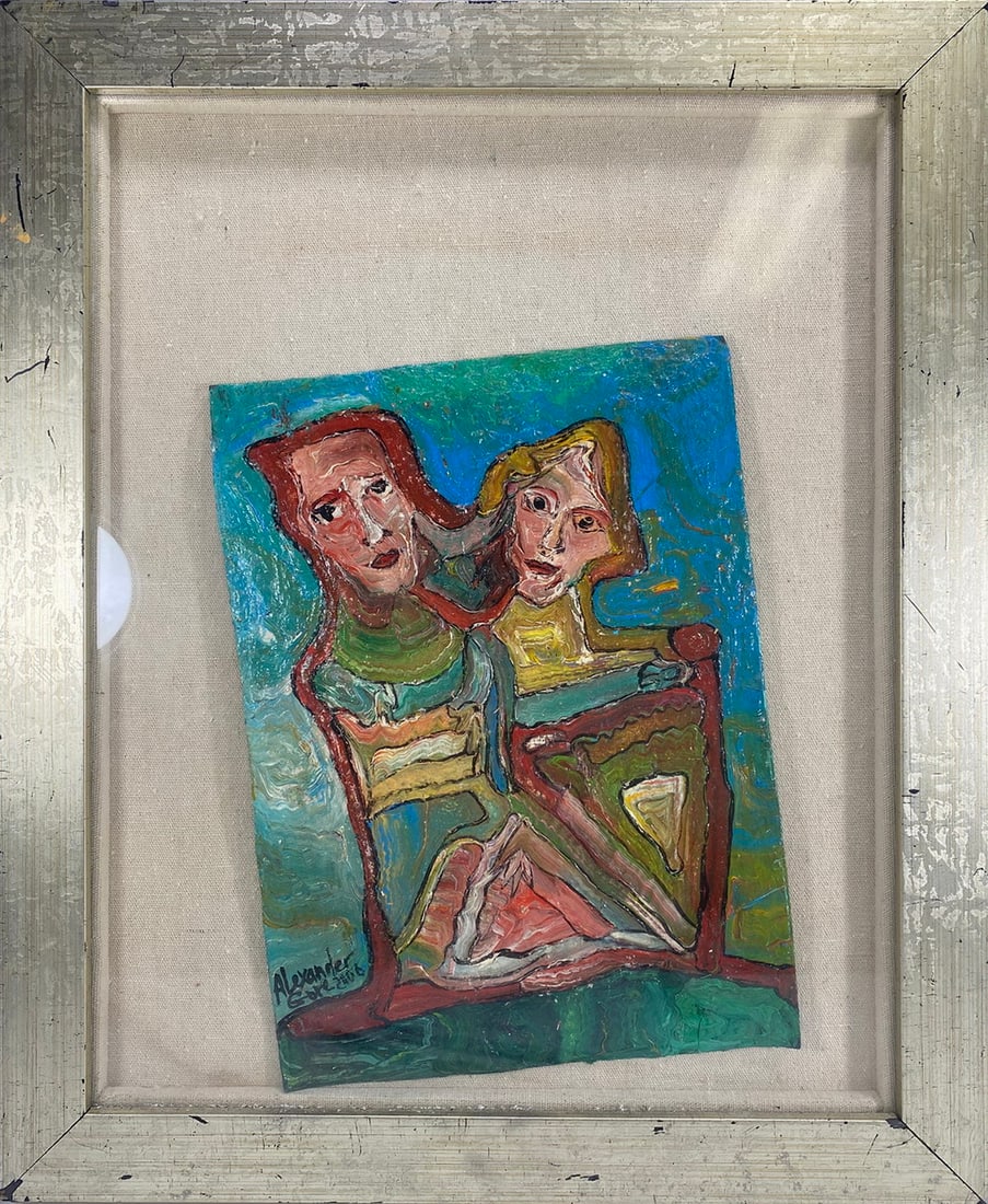 Alexander GORE (1958) Russian/American Painting: Alexander GORE (1958) Russian/American Painting. 16 x 12 7/8 x 1 in framed.Good condition. Local Pick up call one day before to make an appointment. TO SHIP THIS ITEM IN USA OR INTERNATIONAL, PLEASE C