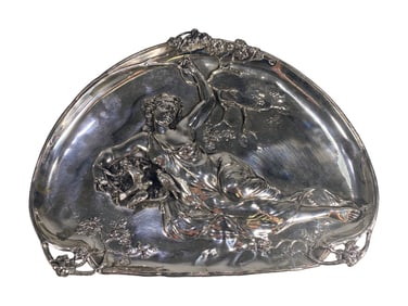 Probably WMF Art Nouveau Silverplate Tray