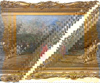 BORGELLI (XIX) Italian Oil on Canvas
