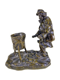 Late 19th C French Bronze Statue, signed