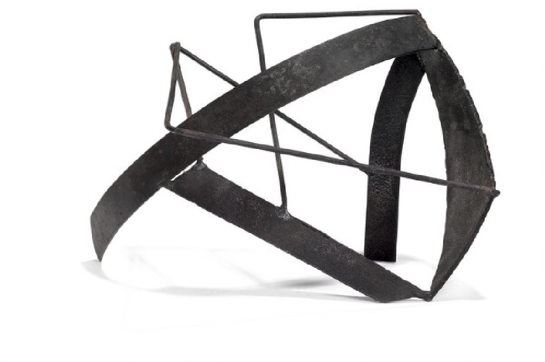 Robert Jacobsen: Concrete sculpture, Paris 1950-51.: Concrete sculpture, Paris 1950-51. Unsigned. Black painted iron. H. 23 cm. B. 36 cm. D. 22 cm. Provenance: The collection of Ove Højgaard Andersen, Copenhagen. This lot is subject to Artist's Royalty