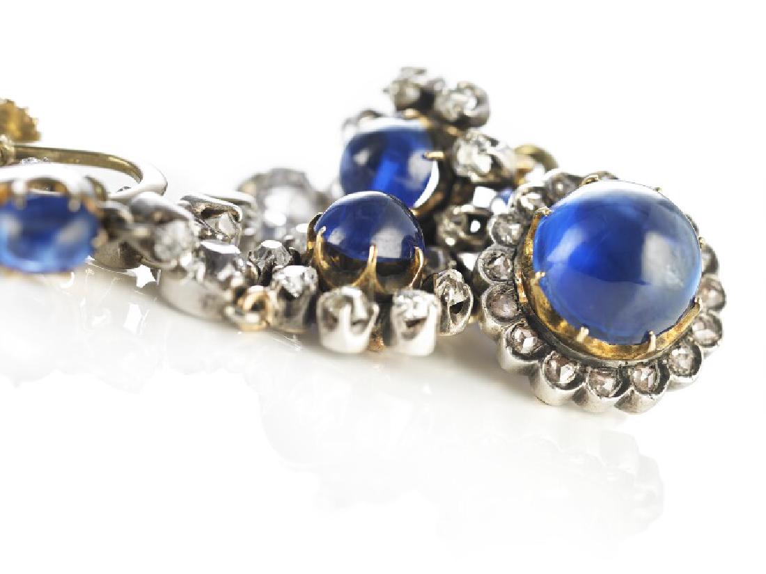 A. Dragsted: A pair of sapphire and diamond ear screws (1 of 1)