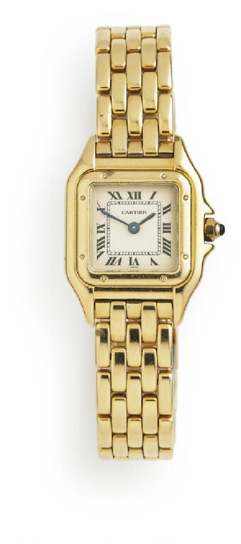 Cartier: A lady's wristwatch of 18k gold. Model (1 of 1)