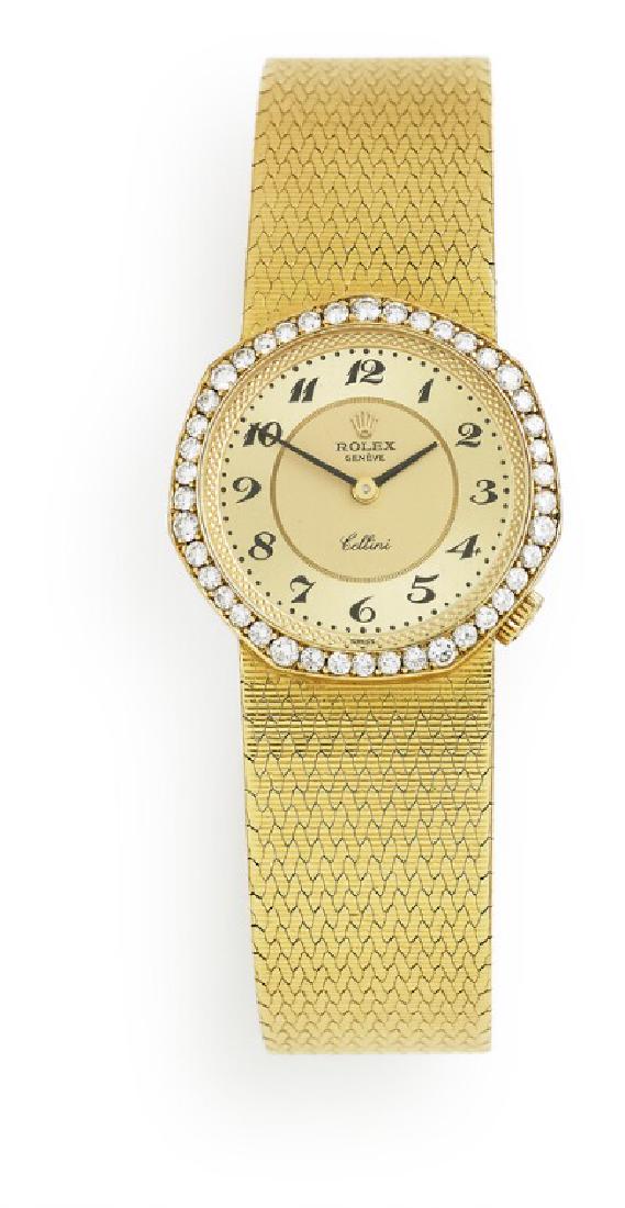 Rolex: A lady's wristwatch of 18k gold. Model Cellini. (1 of 1)