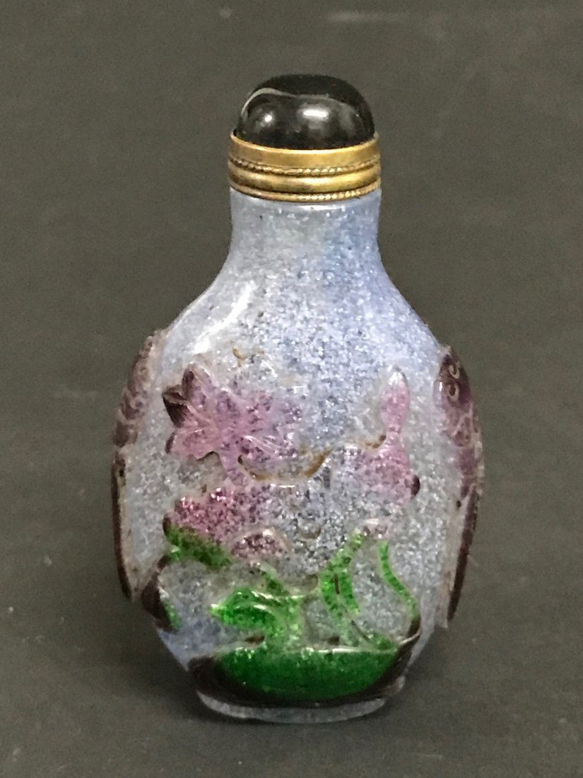 5 Colors Overlay Peking Glass Snuff Bottle (1 of 6)