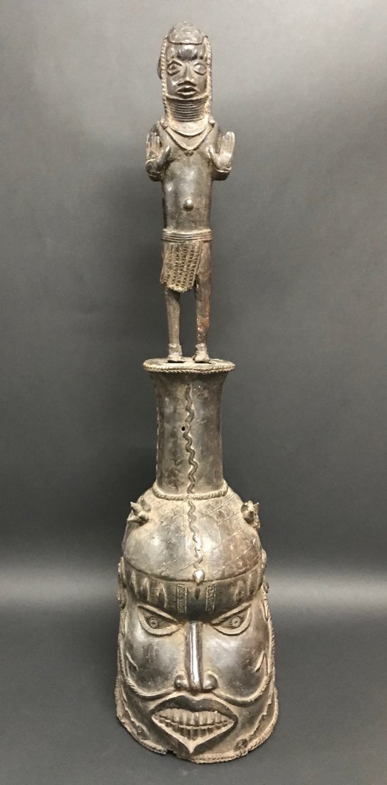Benin Bronze Bell (1 of 6)