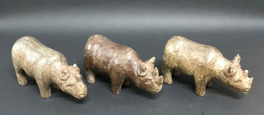 3 pieces Hippopotamus Patter/Sculpture (1 of 4)