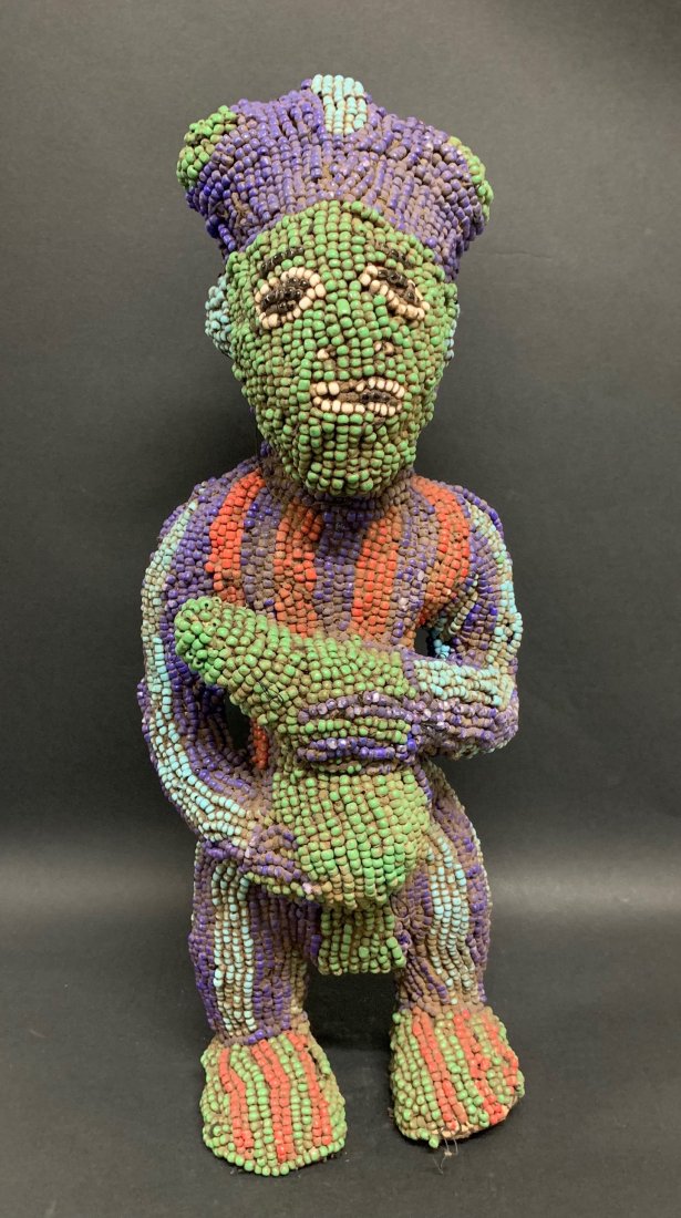 Bamileke Beaded Statue (1 of 7)