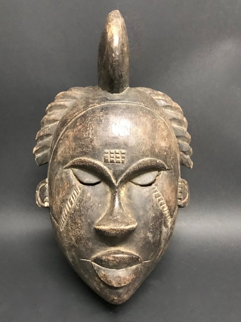 Yoruba Mask: African Art Yoruba Mask from Nigeria. The dimension is 12 inches high x 8 inches wide. The packing and shipping cost with insurance for domestic is $35.00 flat rate shipping within the Continental US,