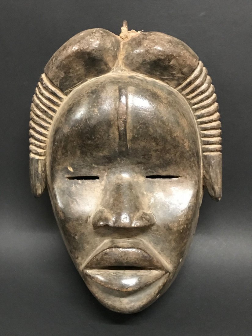 Dan Mask: African Tribal Art Dan Mask from Ivory Coast. The dimension 10.25 inches high x 7.5 inches wide. The packing and shipping cost with insurance for domestic is $35.00 flat rate shipping within the Conti