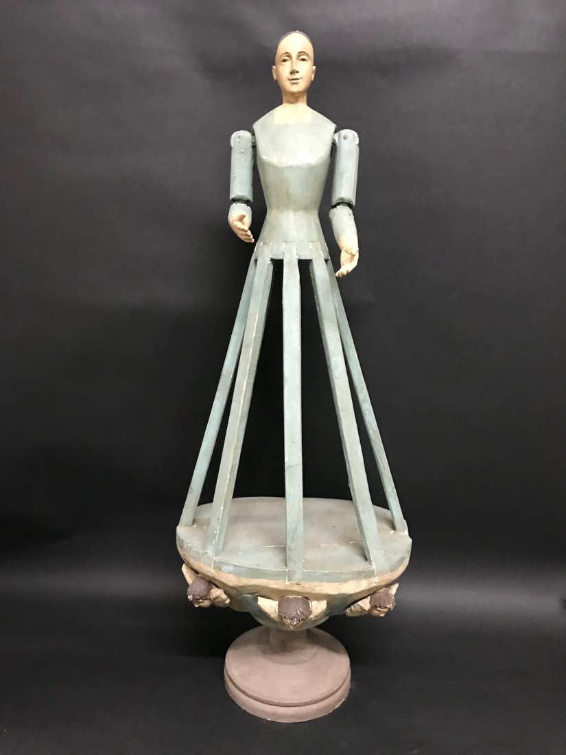 Carved Wood Cage Doll Mannequin (1 of 7)