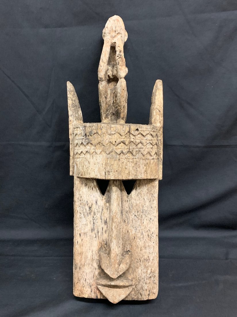 Dogon Mask: African Art Dogon Mask is from Mali. The dimension is 20 inches high x 6.5 inches wide. The shipping cost for domestic is $45.00 flat rate shipping within the Continental US, the International foreign