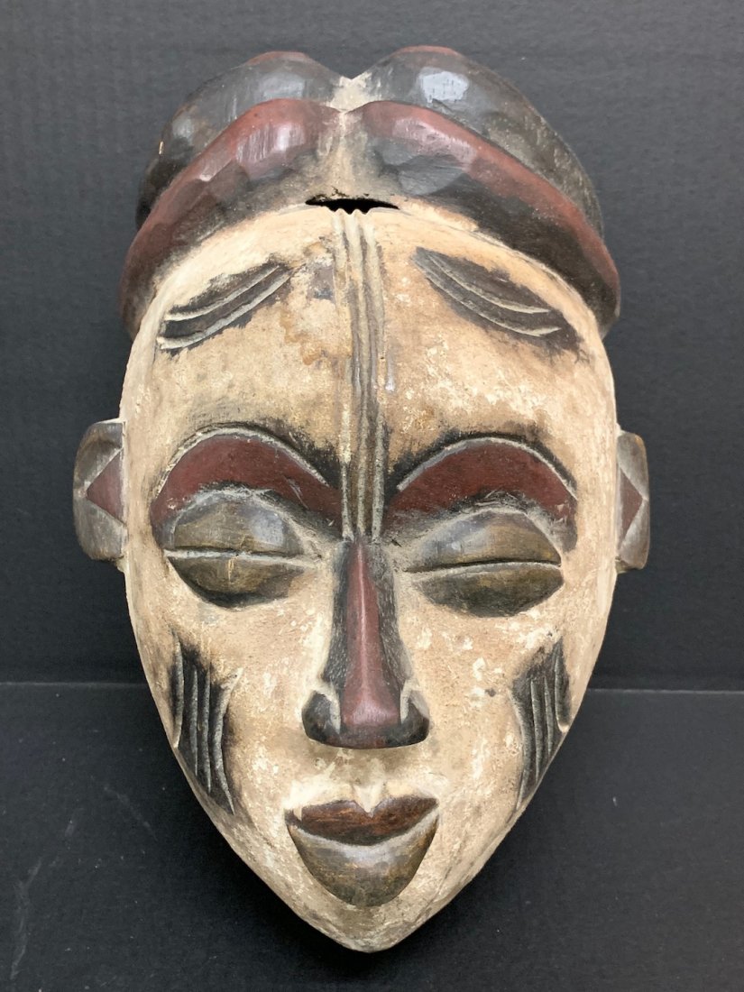 Ibo Mask: African Art Ibo Mask is from Nigeria. The dimension is 13 inches high x 8.5 inches wide. The shipping cost for domestic is $40.00 flat rate shipping within the Continental US, the International foreig