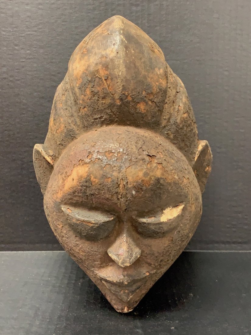 Yoruba Mask: African Art Yoruba Mask is from Nigeria. The dimension is 11.5 inches high x 8.5 inches wide. The shipping cost for domestic is $40.00 flat rate shipping within the Continental US, the International f