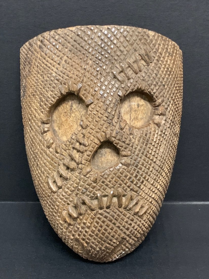 Scary Face Mask Papermache Mold (1 of 5)