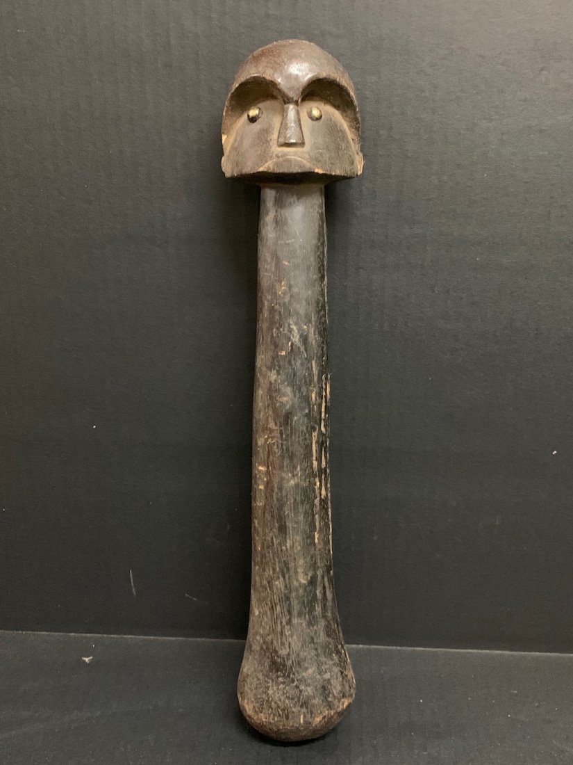 Fang Scepter: African Art Fang Scepter from Gabon. The dimension is 16.5 inches high x 3.25 inches wide. The shipping cost for domestic is $45.00 flat rate shipping within the Continental US including handling, pac