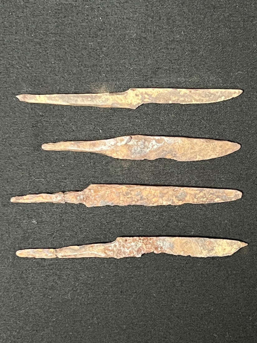 Medieval Iron Viking Small Knives 4 Pcs. (1 of 6)