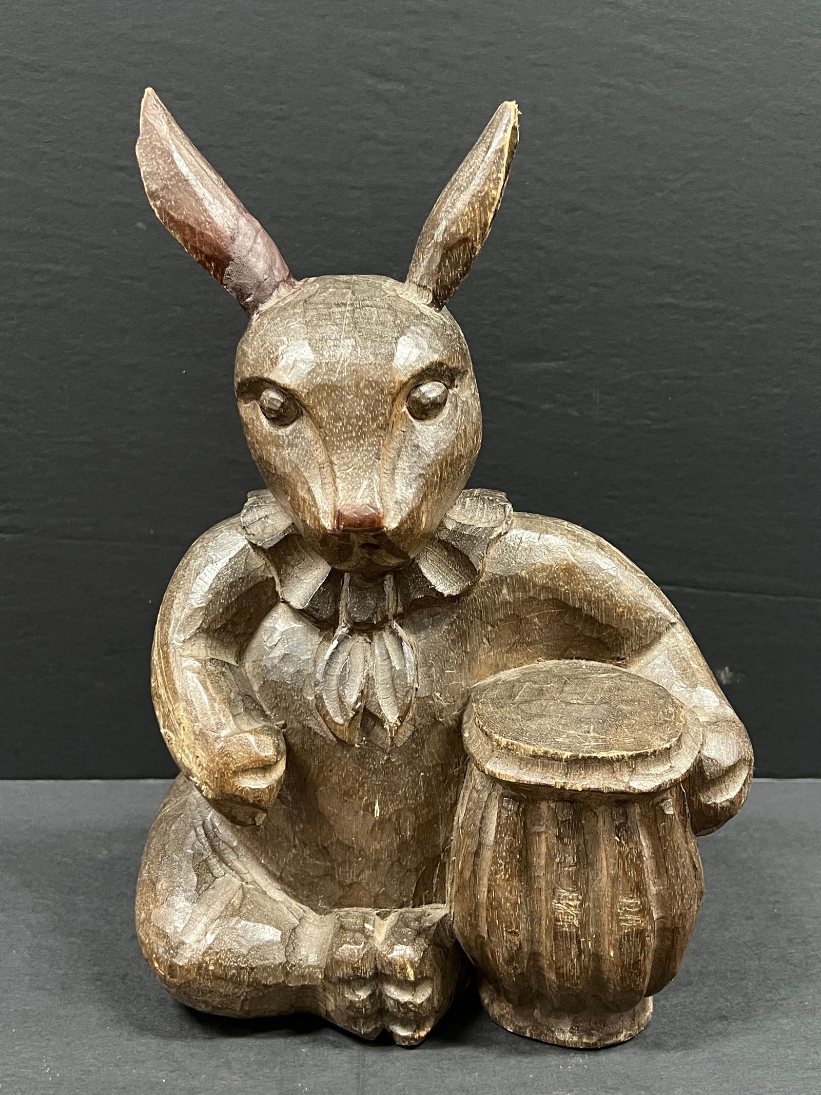 Carved Wood Rabbit Sculpture (1 of 7)