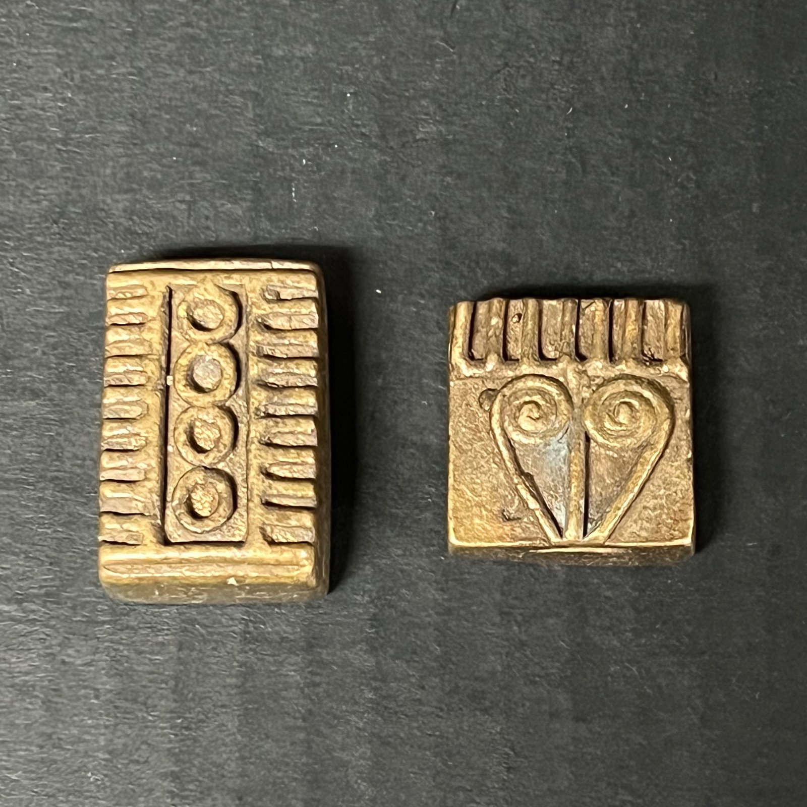 Akan Bronze Goldweight 2 pieces (1 of 5)