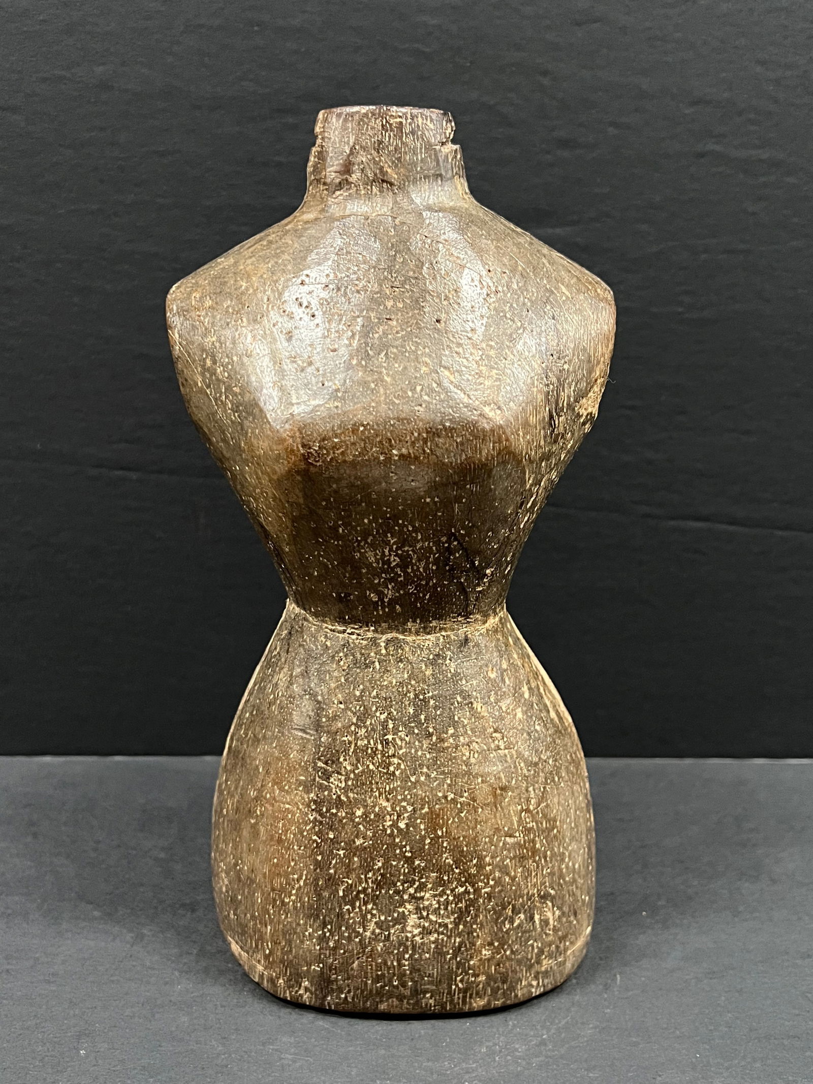 Carved Wood Female Torso Sculpture (1 of 5)