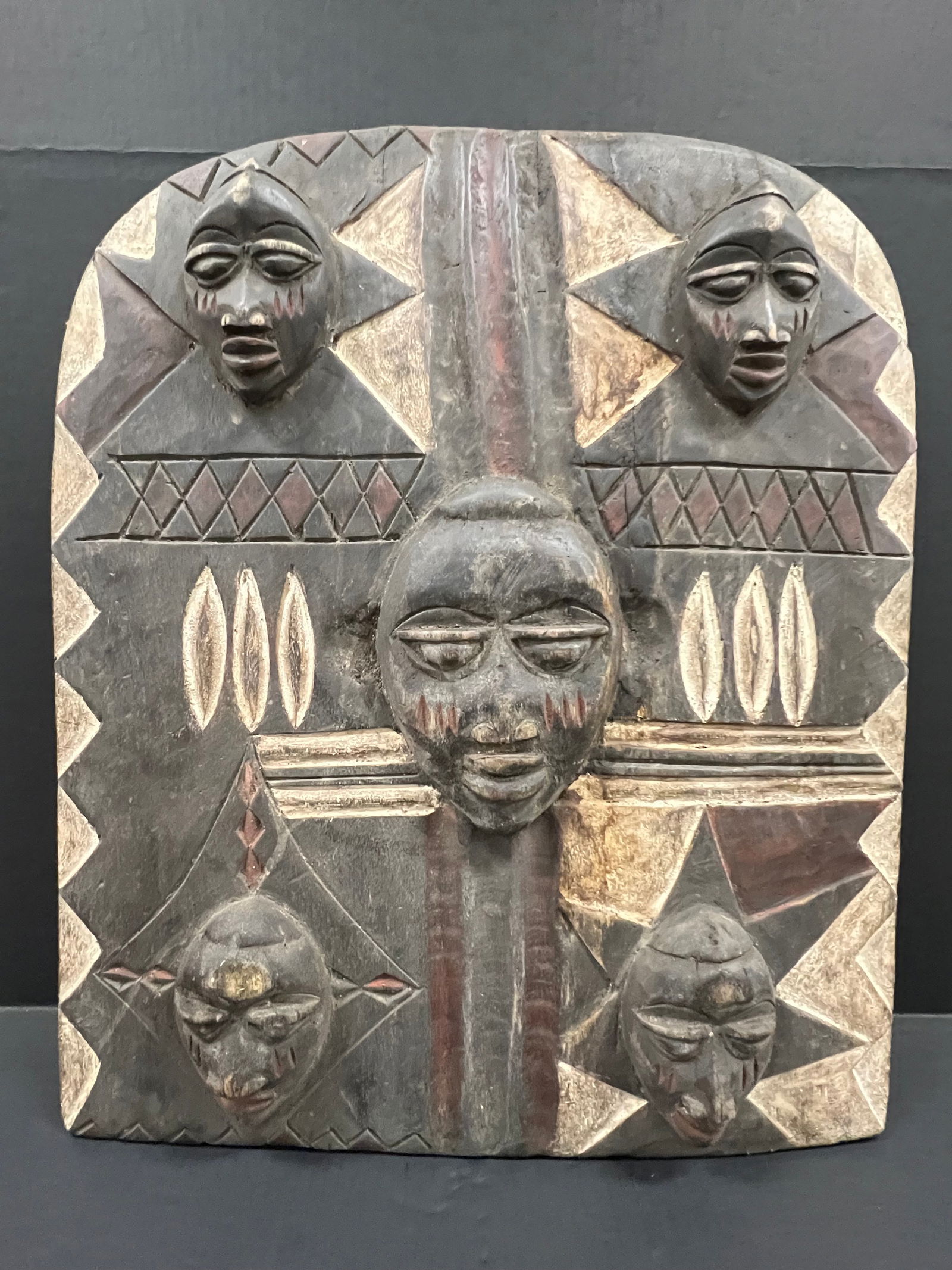 Yoruba Door: African Tribal Art Yoruba Door. The dimension is 24 inches high x 20 inches wide. Please be aware that some of the items are vintage, secondhand, old ages, antiques and may have a defects or sign of a