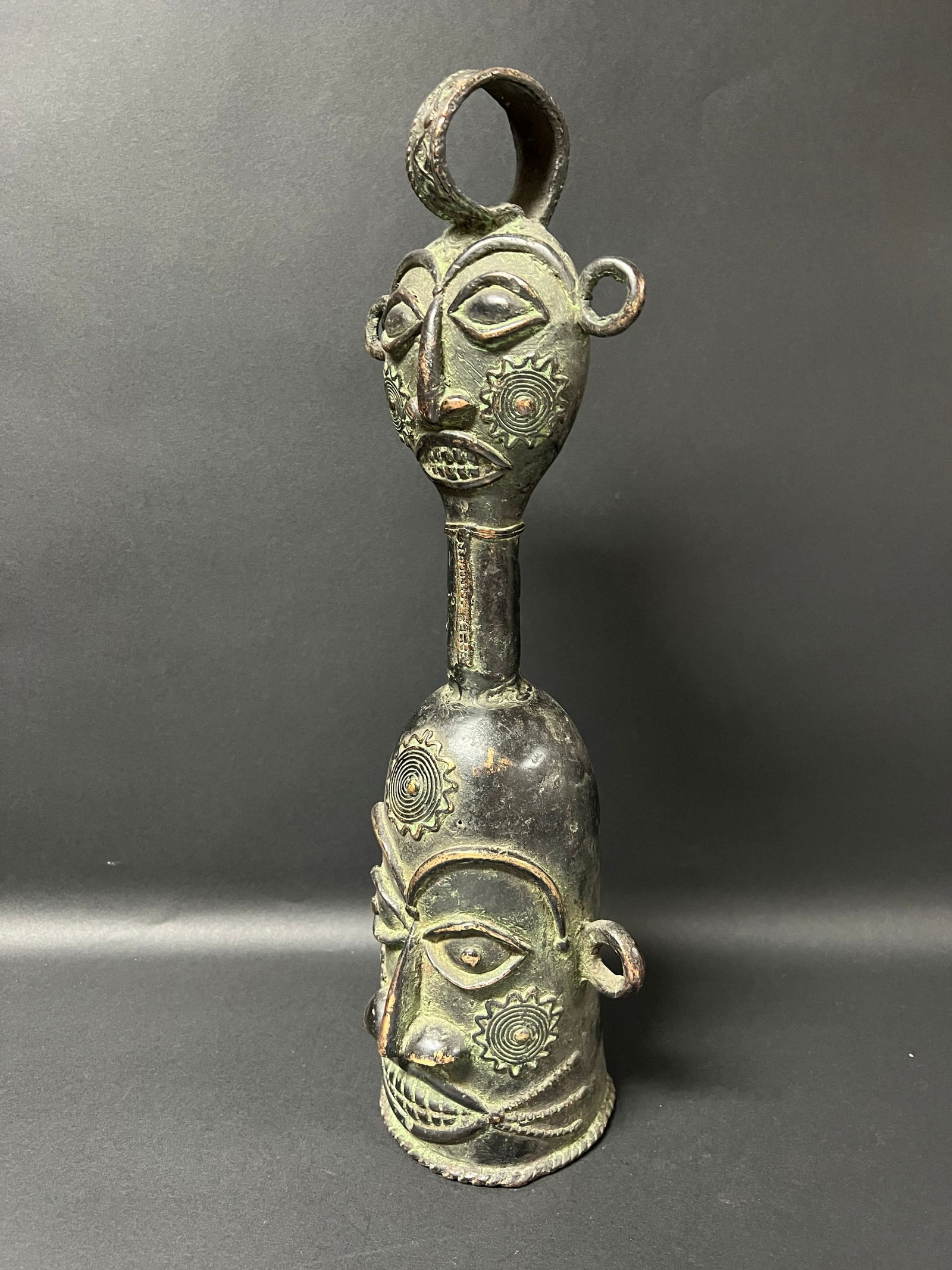 Benin Bronze Bell - 5