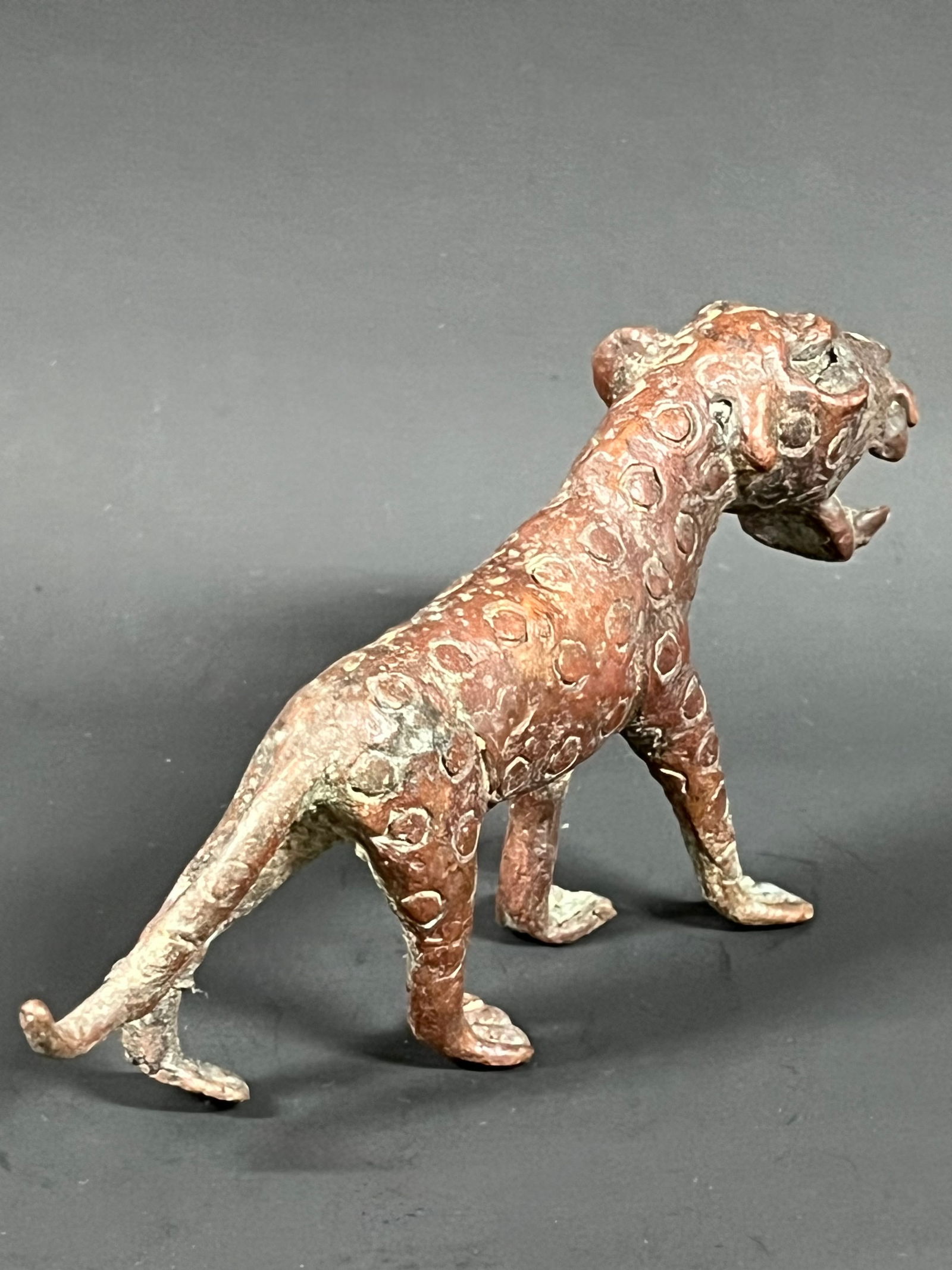 Bronze Leopard Sculpture - 7