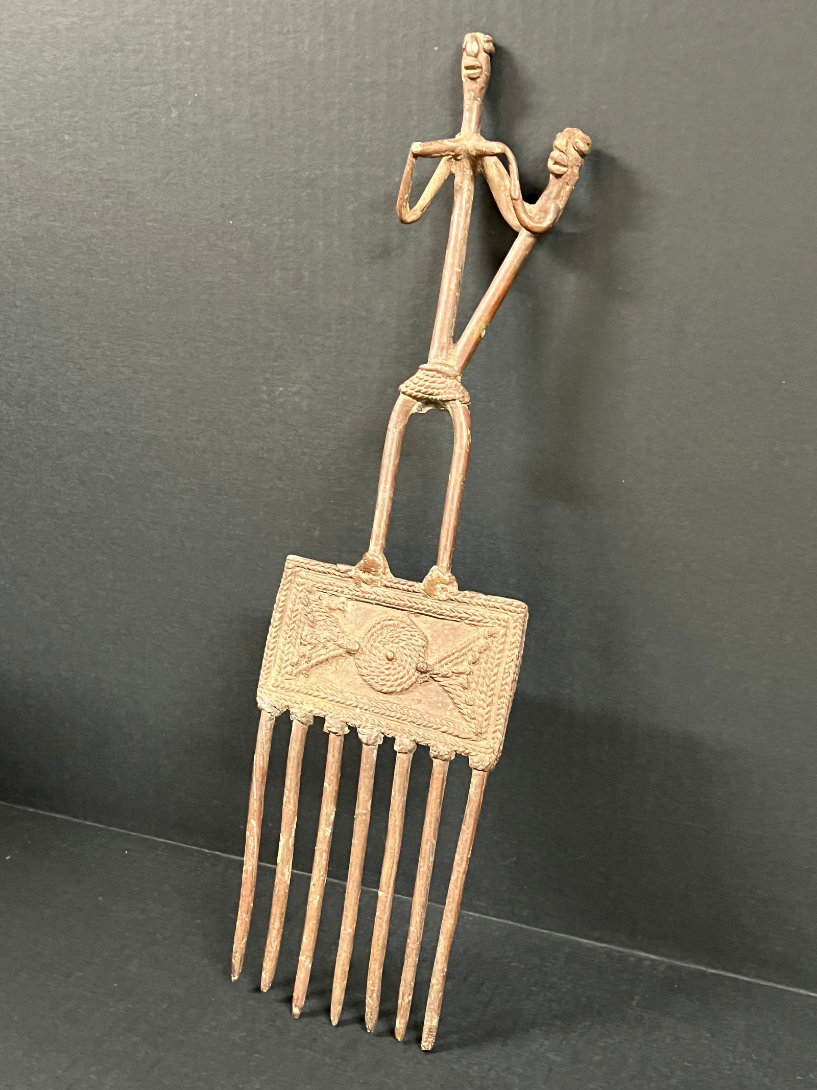 Dogon Bronze Comb - 3