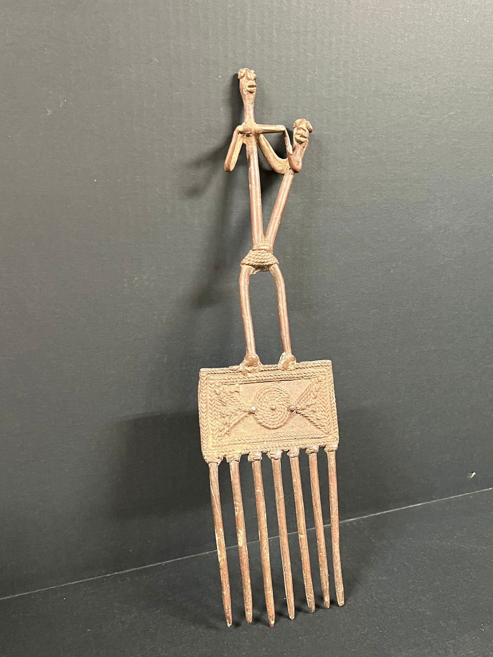 Dogon Bronze Comb - 5