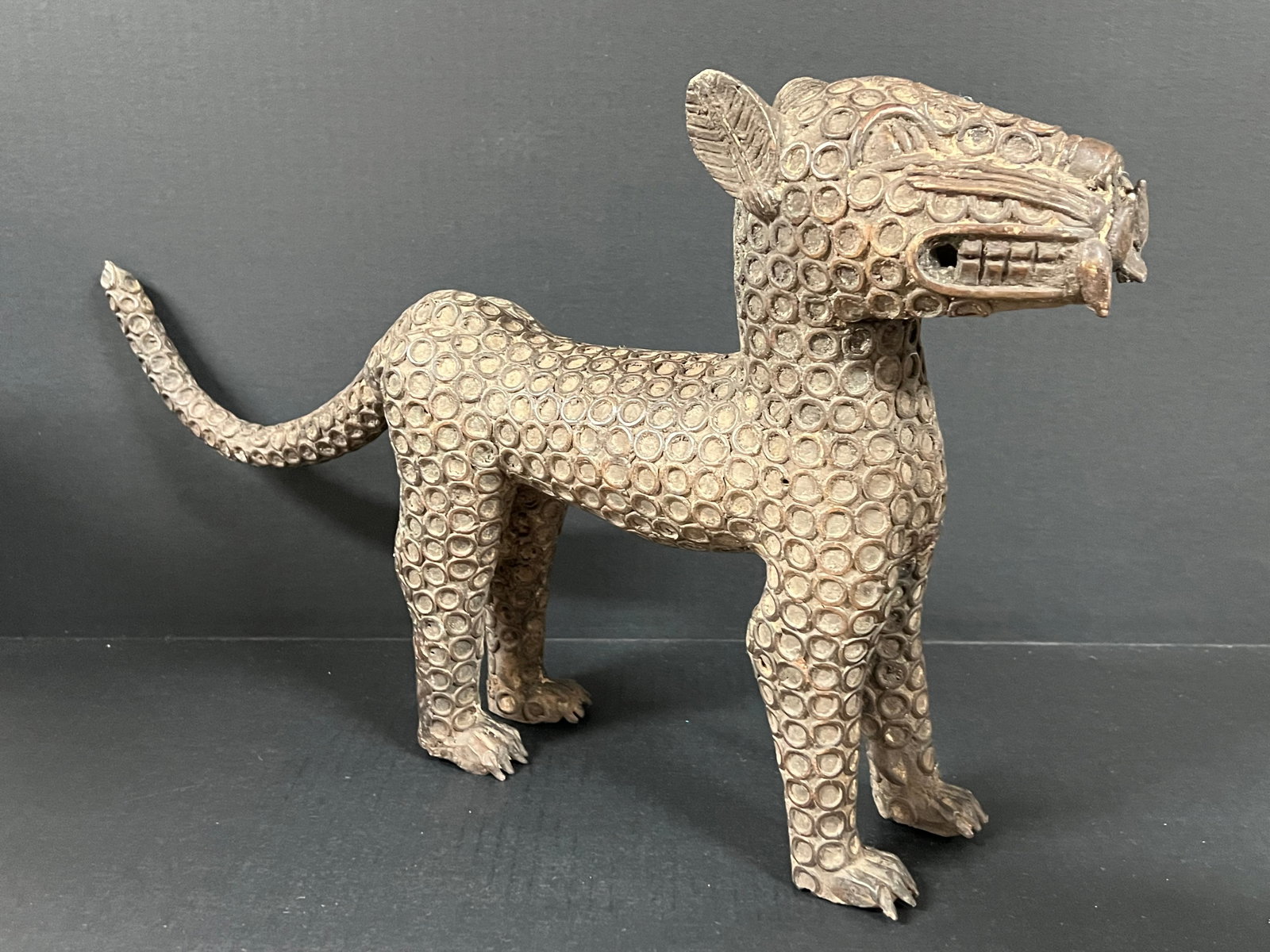 Bronze Leopard Sculpture - 3