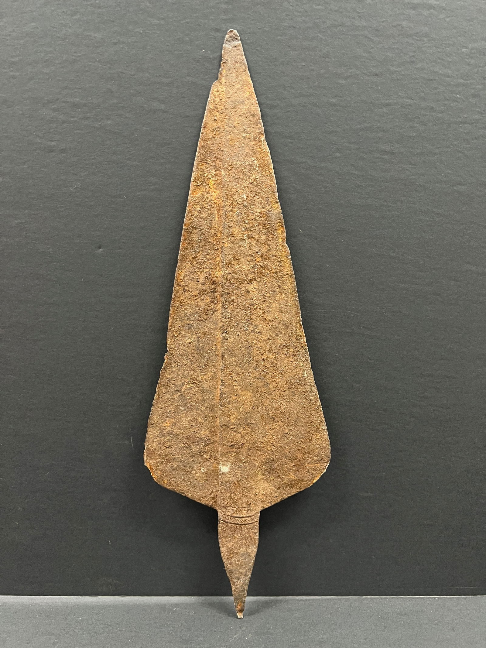 Iron Currency: African Tribal Art Iron Currency. The dimension is 15 inches high x 6 inches wide. Please be aware that some of the items are vintage, secondhand, old ages, antiques and may have a defects or sign of