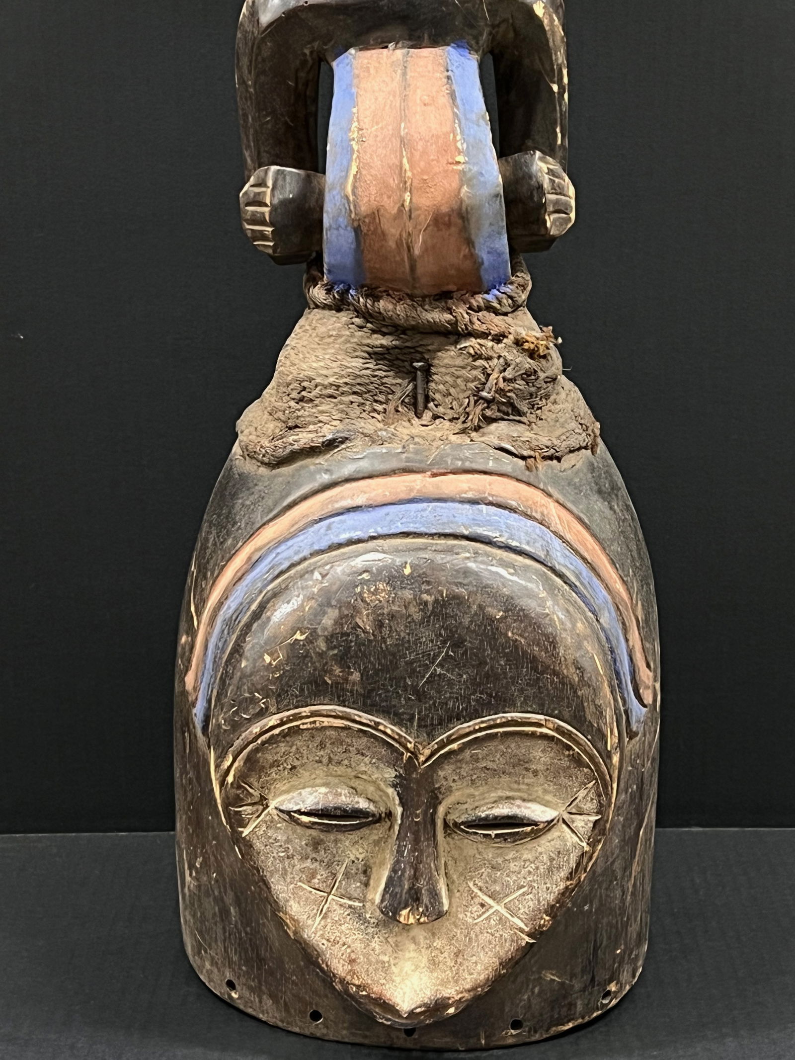 Large Kwele Helmet Mask - 2