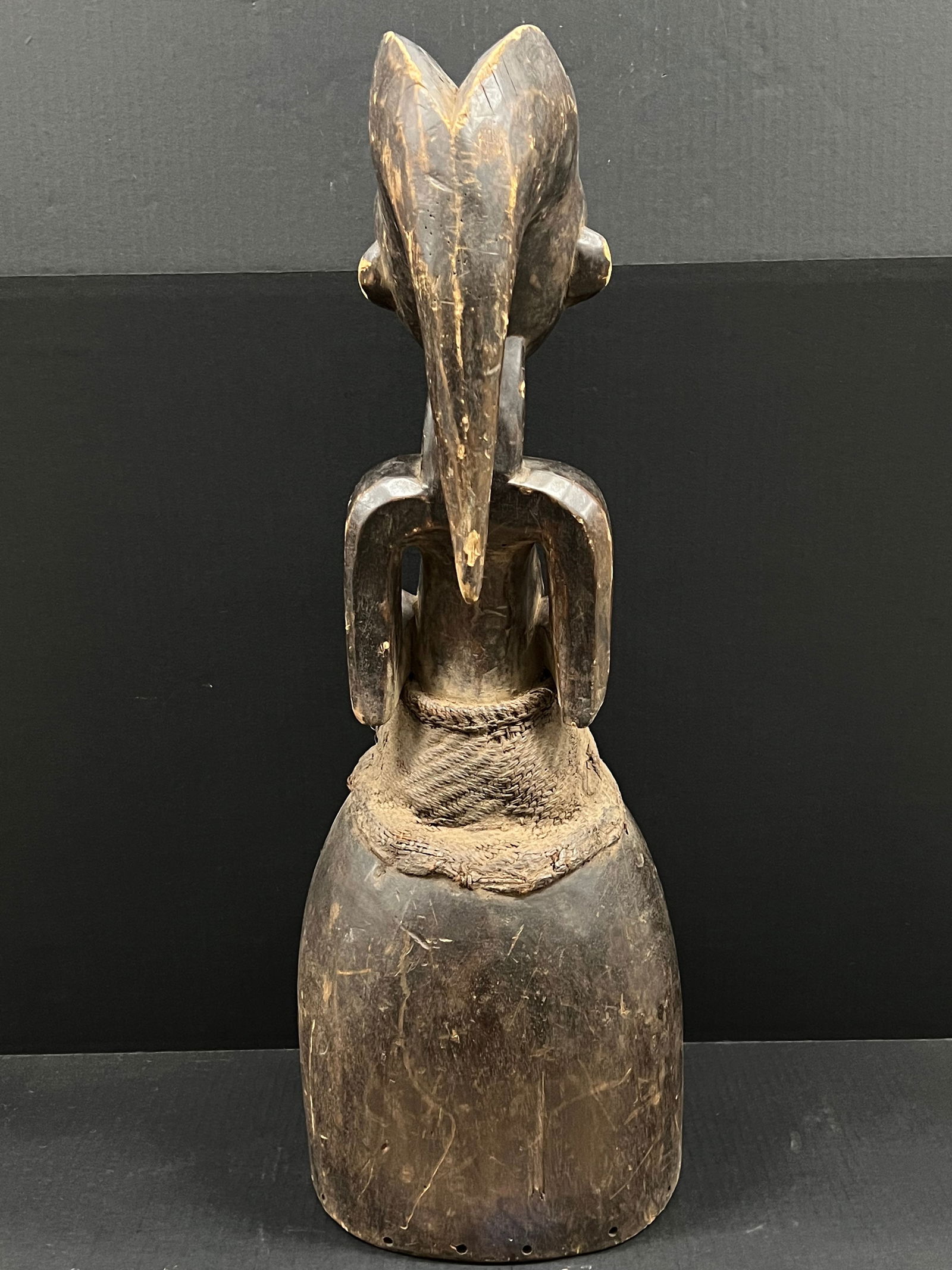 Large Kwele Helmet Mask - 6