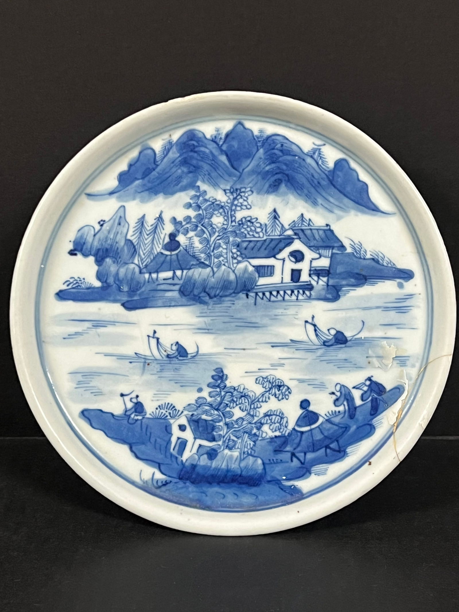 Porcelain Blue and White Plate (1 of 11)