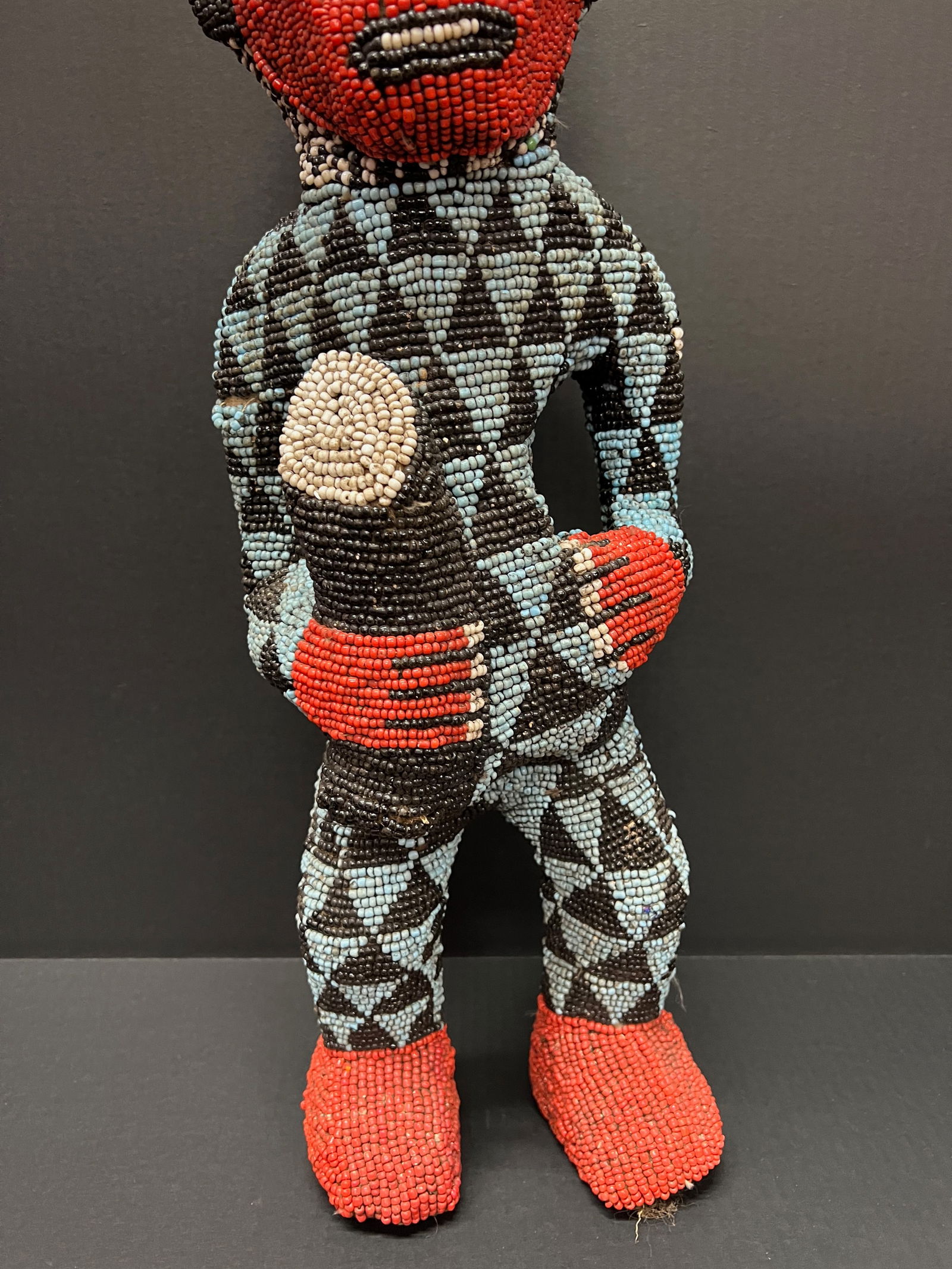 Large Bamileke Beaded Statue - 3