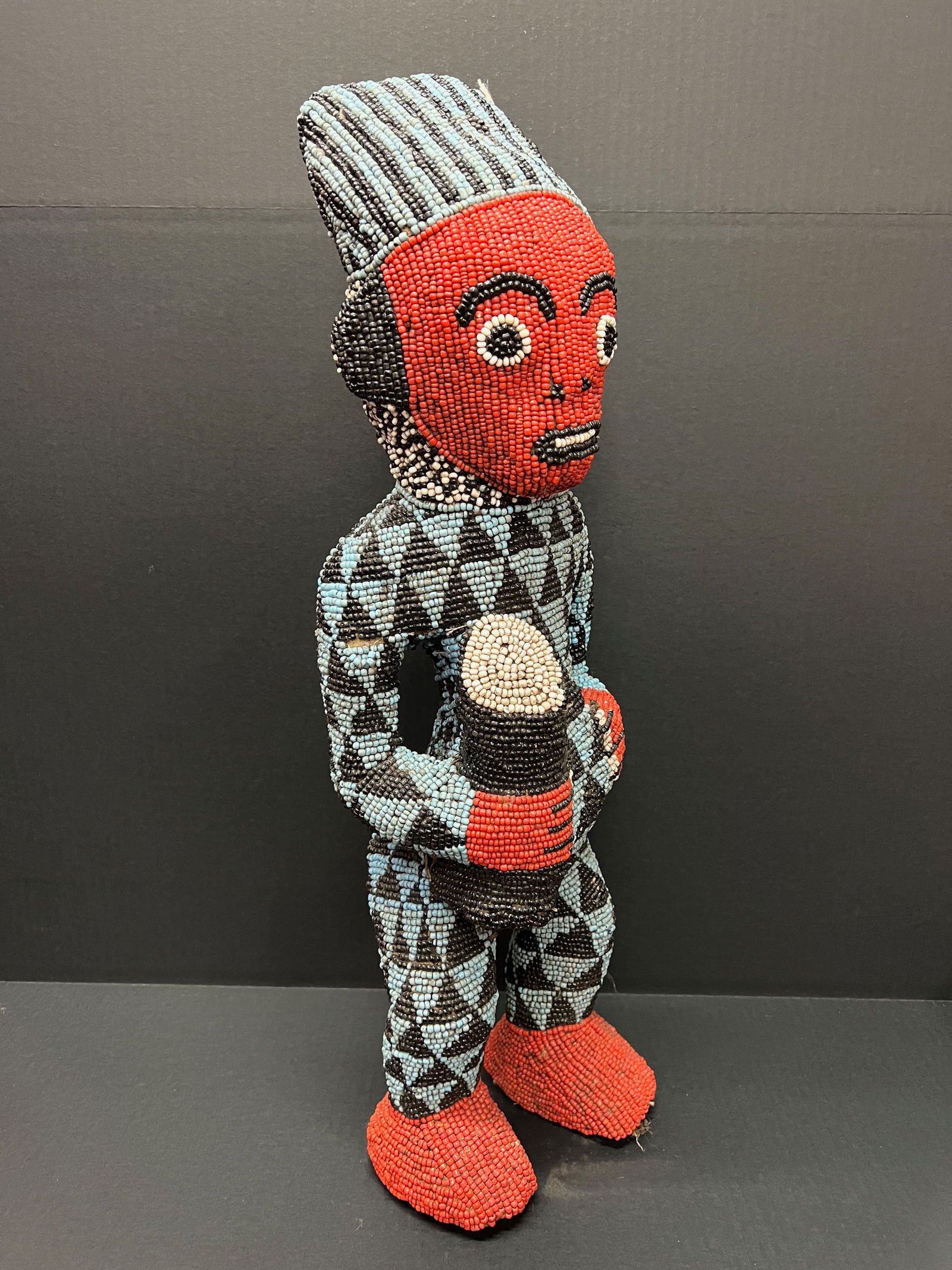 Large Bamileke Beaded Statue - 5