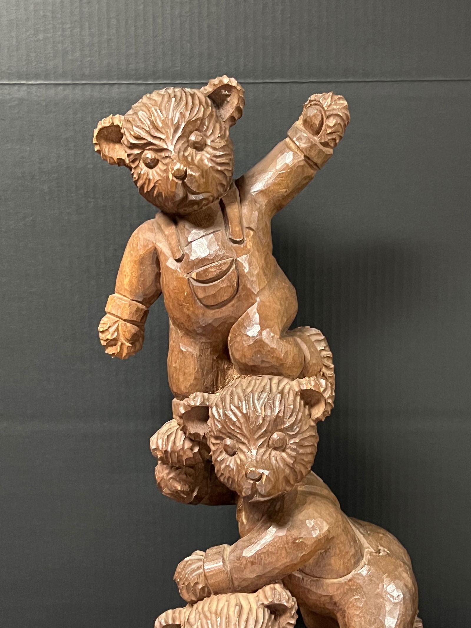 Acrobatic Teddy Bear Sculpture - 2