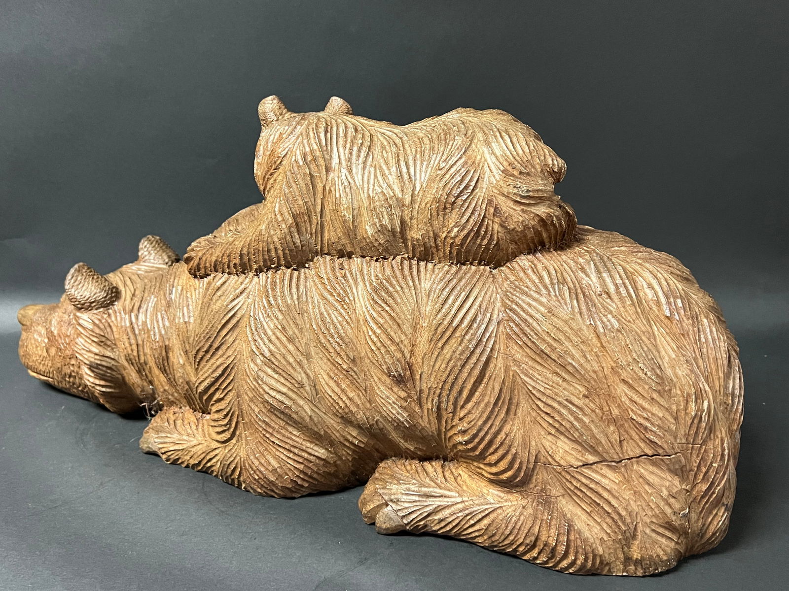Large Bear with Cub Sculpture - 11