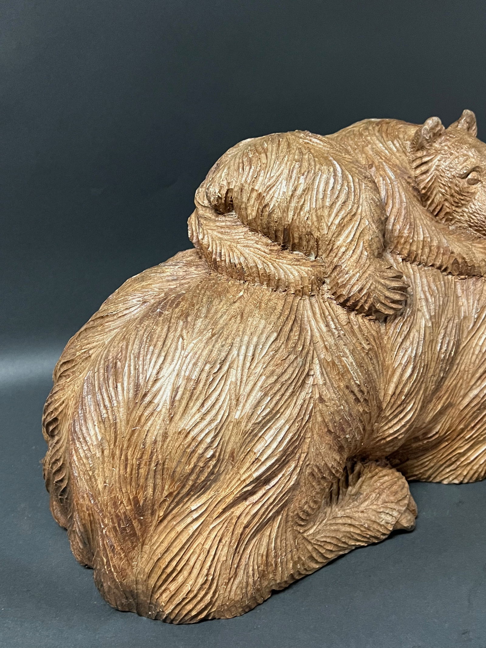 Large Bear with Cub Sculpture - 6