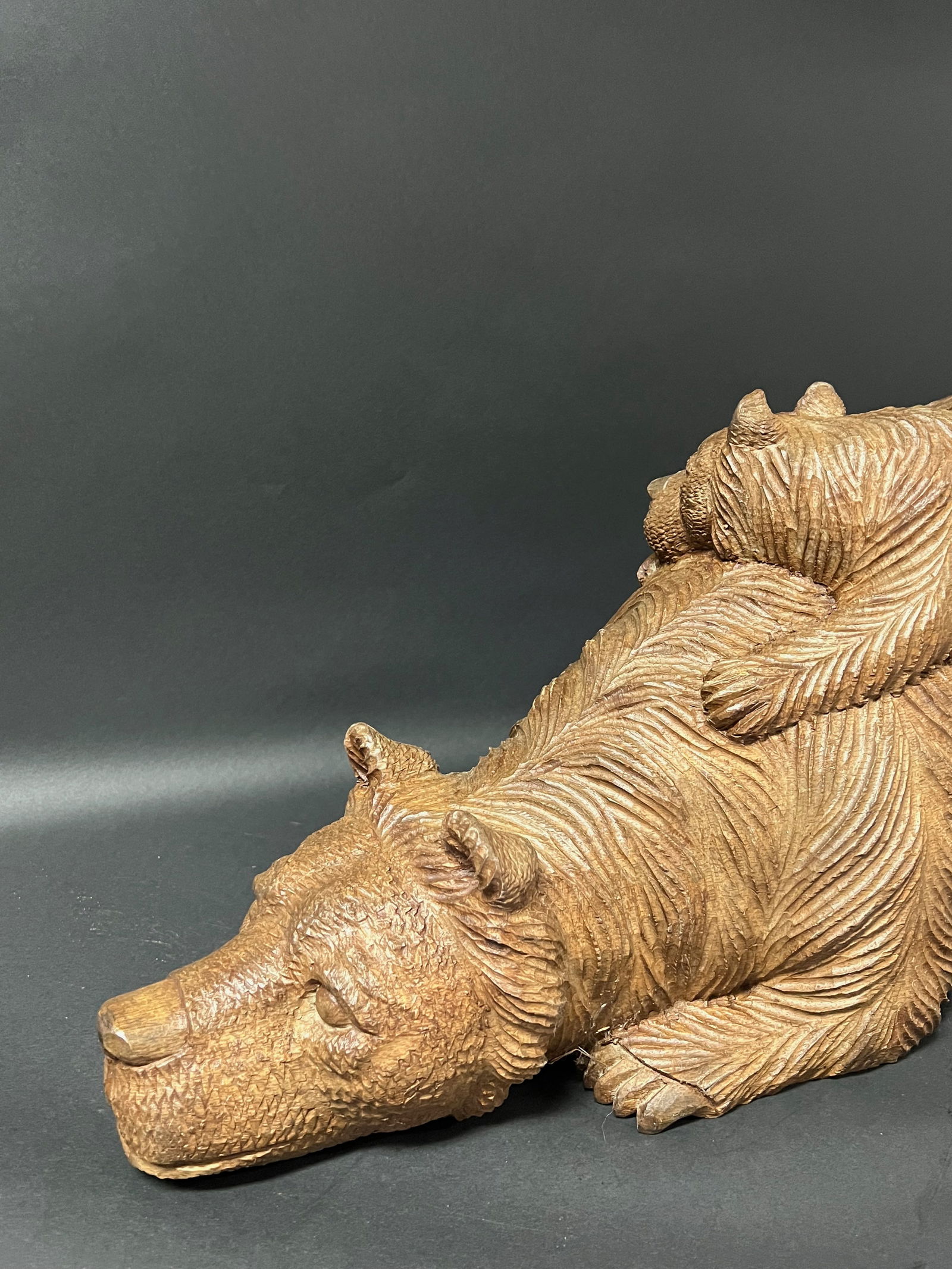 Large Bear with Cub Sculpture - 9