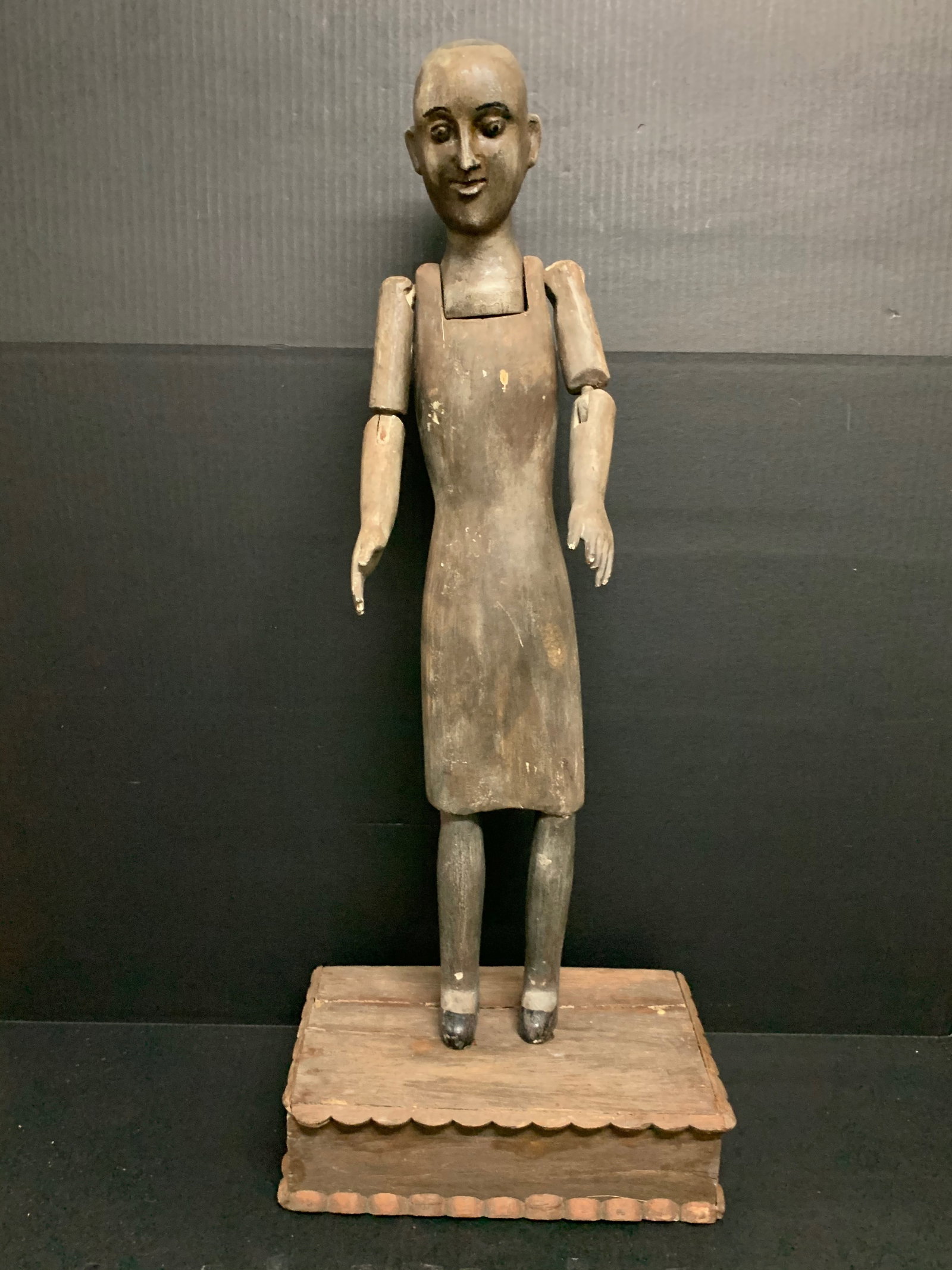 19th Century Carved Wood Articulated Hand Virgin Mary Mannequin (1 of 5)