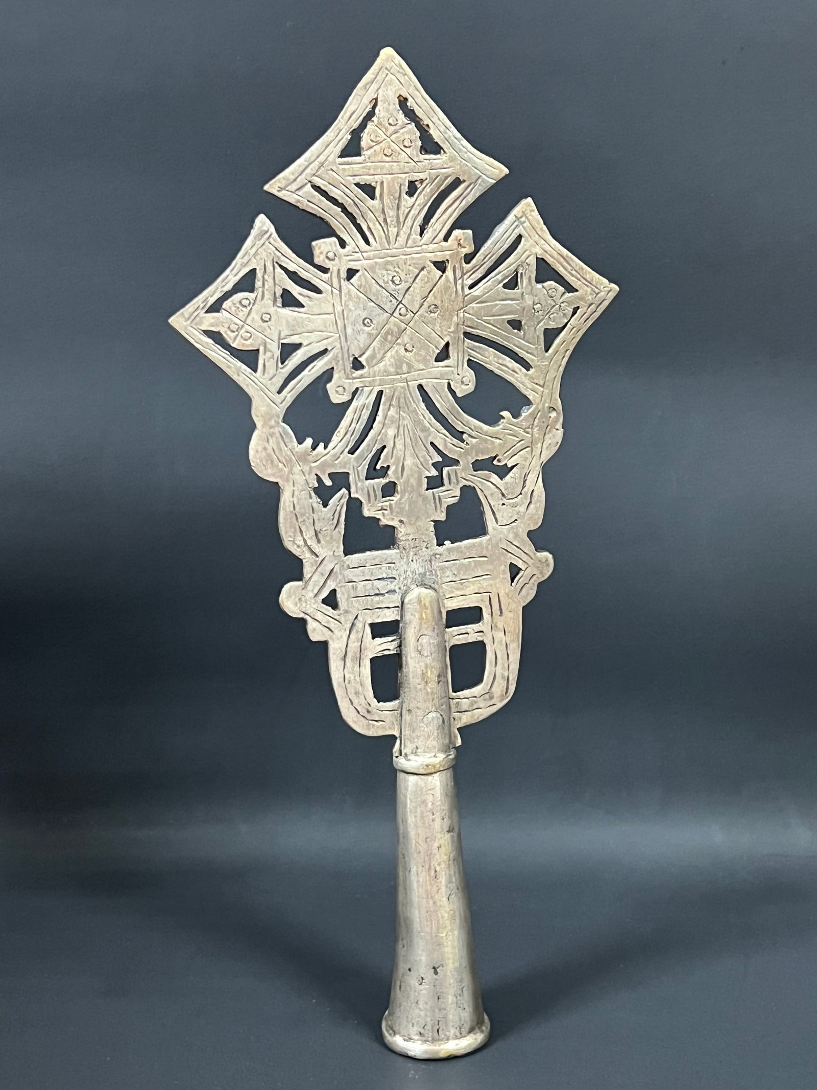 Ethiopian Processional Coptic Cross - 3