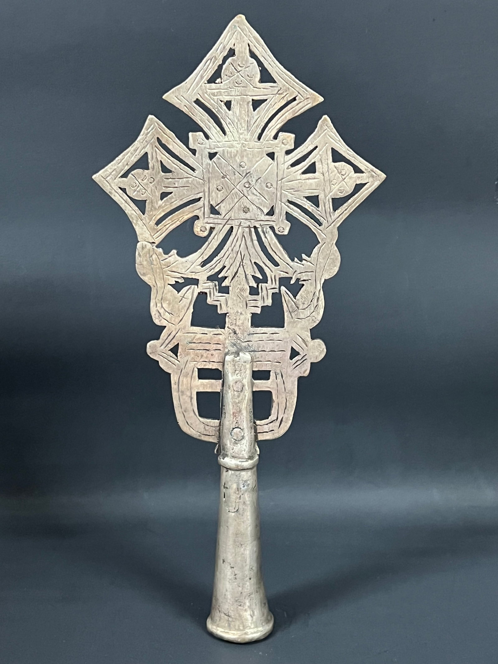 Ethiopian Processional Coptic Cross - 4