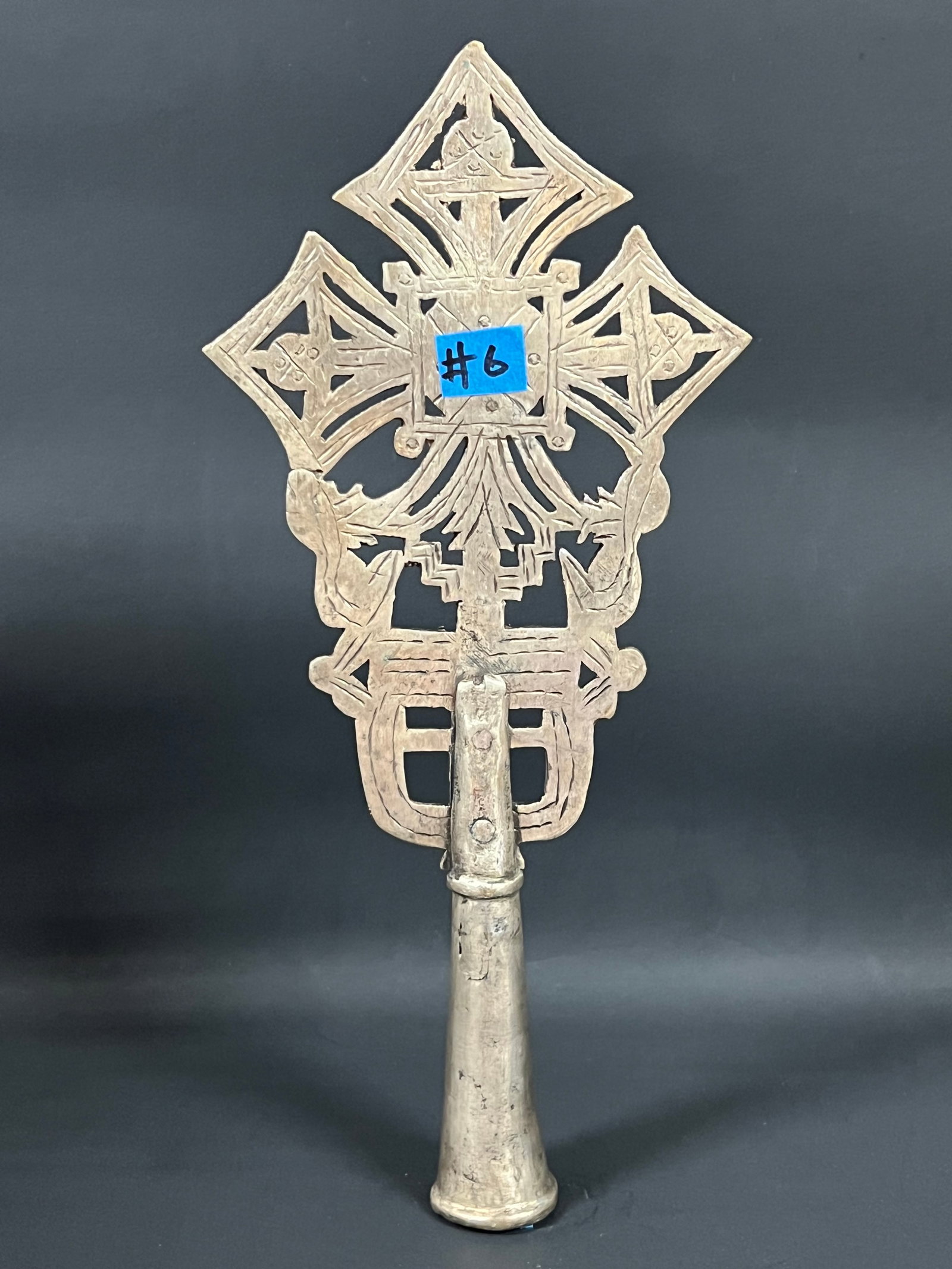Ethiopian Processional Coptic Cross - 5