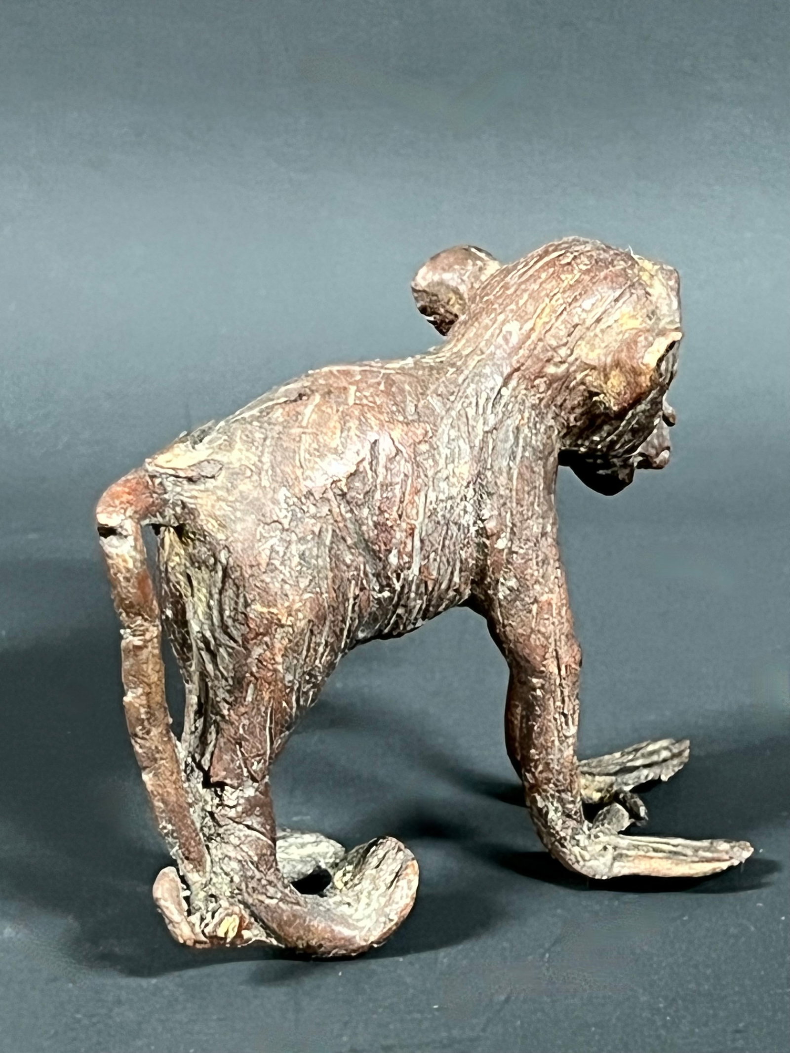 Bronze Monkey Sculpture - 4