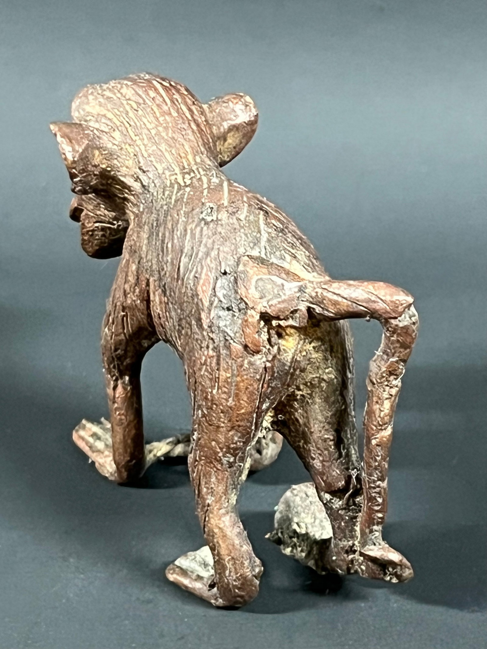 Bronze Monkey Sculpture - 7
