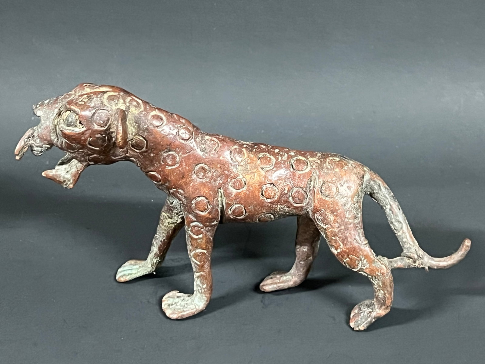 Bronze Leopard Sculpture - 2