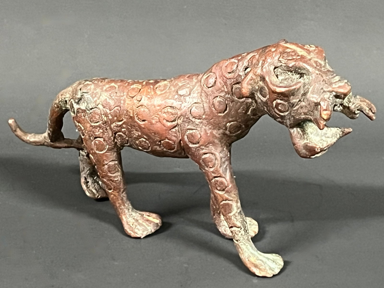 Bronze Leopard Sculpture - 5