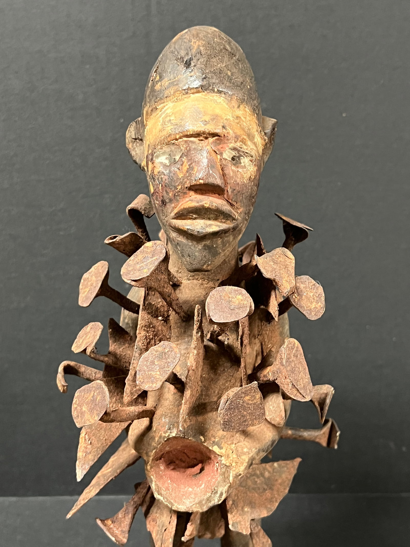 Bacongo Nail Fetish Statue - 2